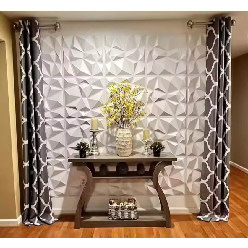 Wallpaper 3D Wallpanel Dinding Ornamen Bahan PVC Timbul