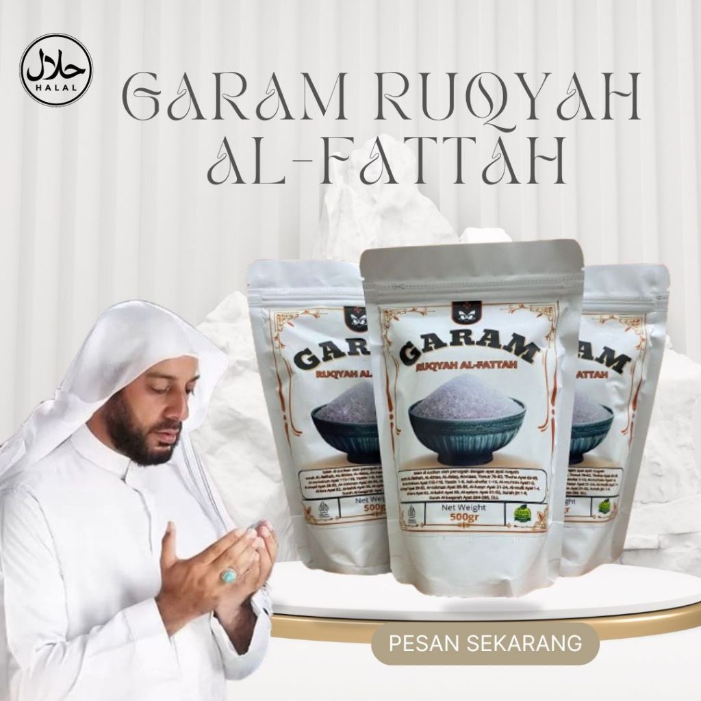 

Garam Ruqyah Al-Fattah Metode Untuk Metode Pembukaan Aura Positif,Rezeki,Karir,Usaha,Jodoh