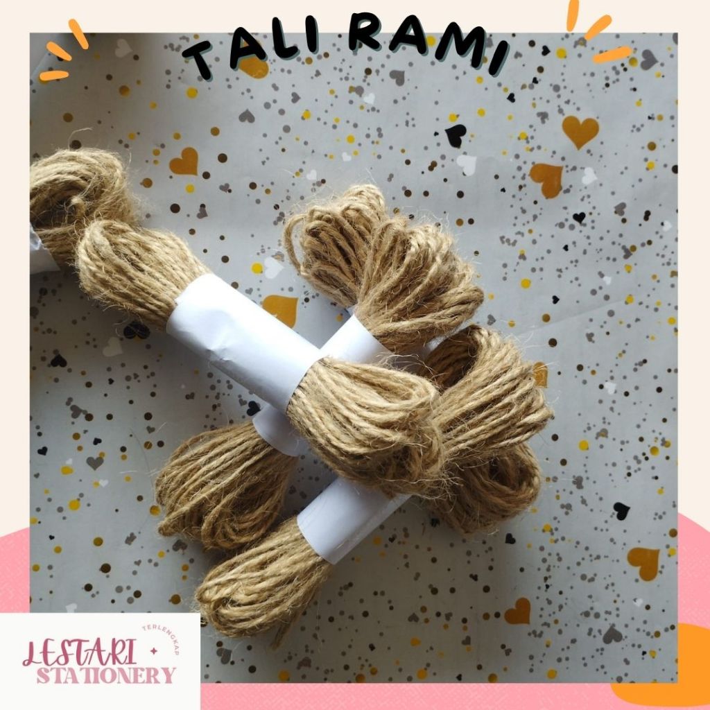 

Tali Rami 10 Meter | Tali Goni 3 ply | Tali Rami Atau Tali Goni | Lestari Stationery