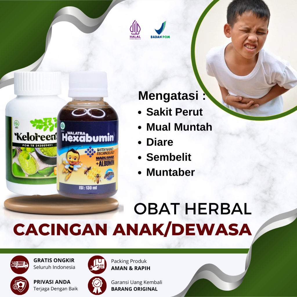 Obat Cacingan untuk Anak dan Dewasa, Obat Cacing Perut Kremi Pita Tambang Pasir Gelang, Obat Ganggua
