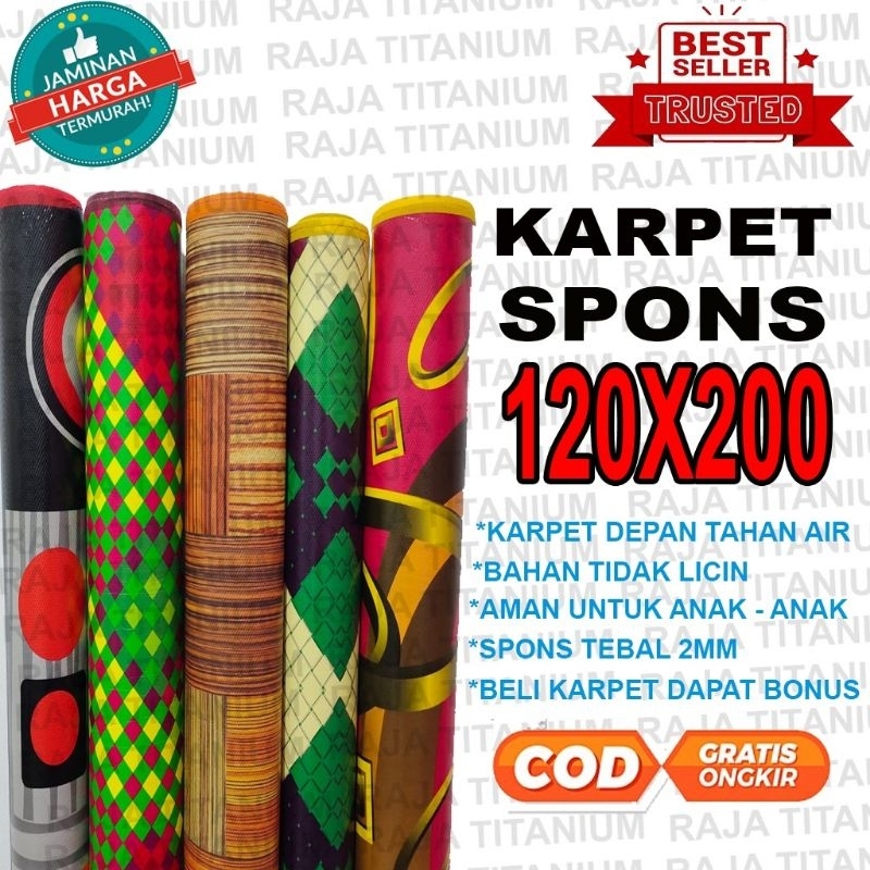 TIKAR SPONS EVA MULTIFUNGSI KARAKTER 120×200