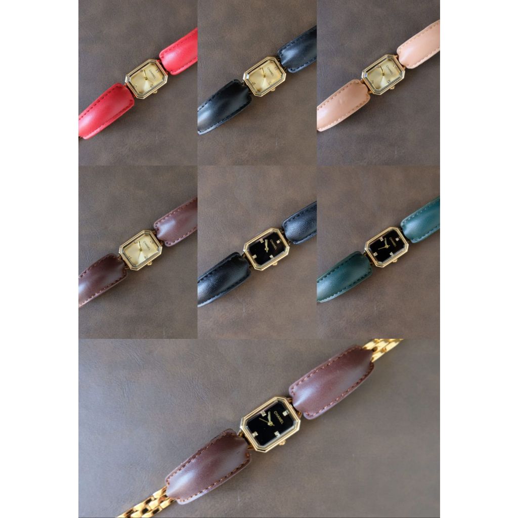 Jam Tangan Wanita Chanel Diameter 2cm Kulit Premium Super Premium Quality