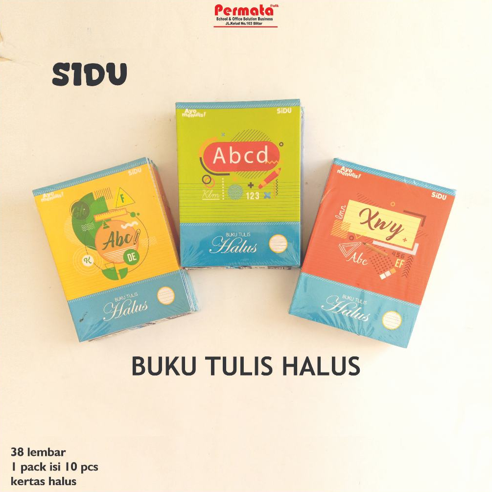 

Buku Tulis Halus SIDU 38 Lembar Isi 10 pcs Buku/Buku Belajar/Sekolah