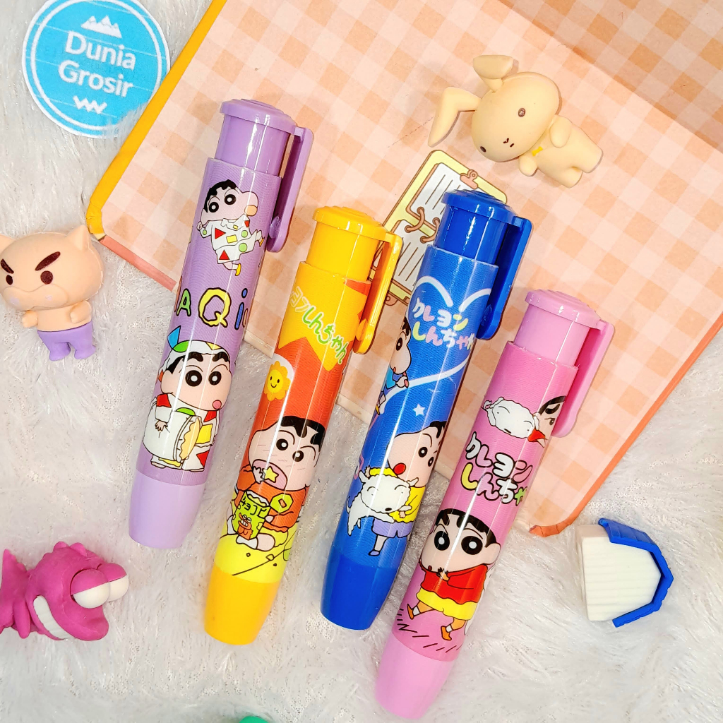 

Penghapus Cetek Sinchan Cute Lucu Ready 4 Warna Variant / Stip Mekanik Sincan Unik Imut Alat Tulis Sekolah Anak Kekinian Stationary Fancy Harga Termurah Bisa Grosir dan COD