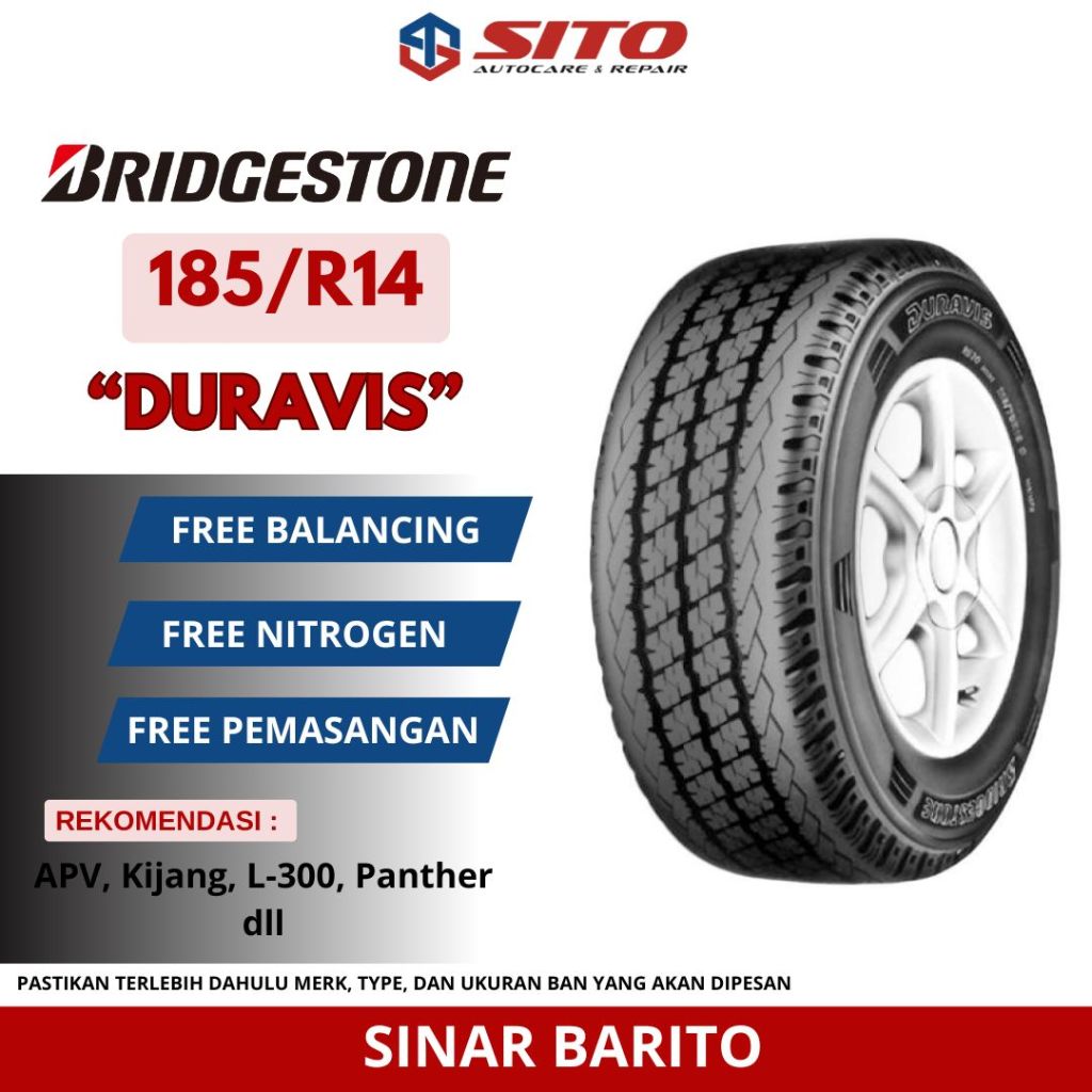 BAN BRIDGESTONE 185 R14 DURAVIS