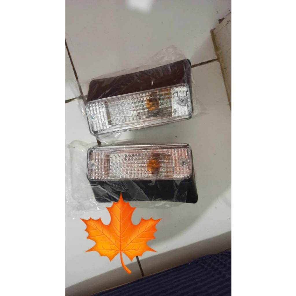 Lampu sen sein bumper Toyota kijang grand kristal mika putih kijang