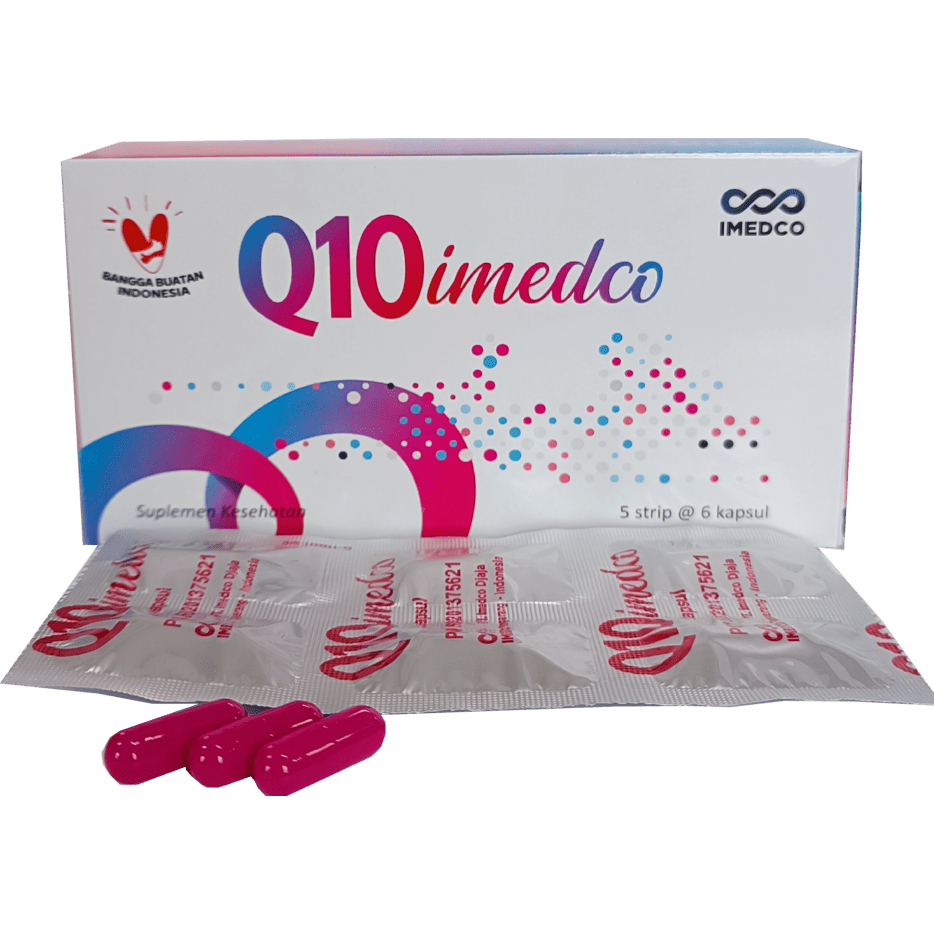 Q10 IMEDCO BOX ISI 30 KAPSUL -  antioksidan menjaga kesehatan, promil, kesehatan jantung