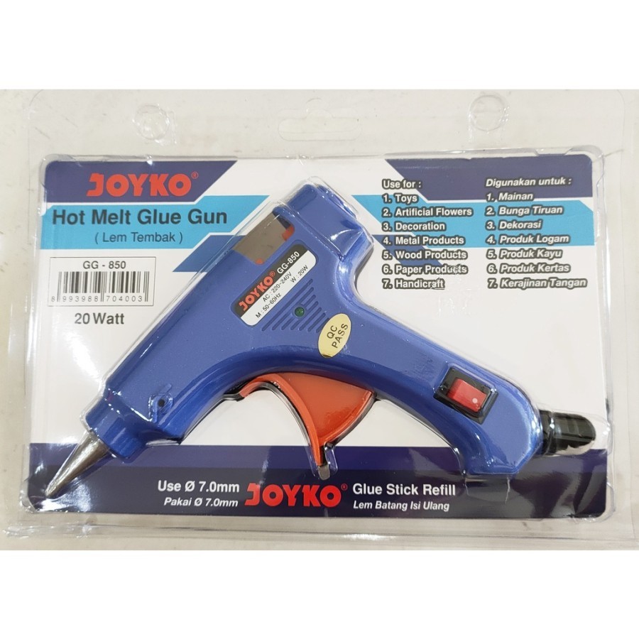 

Hot Melt Glue Gun / Lem Tembak Kecil - JOYKO GG-852
