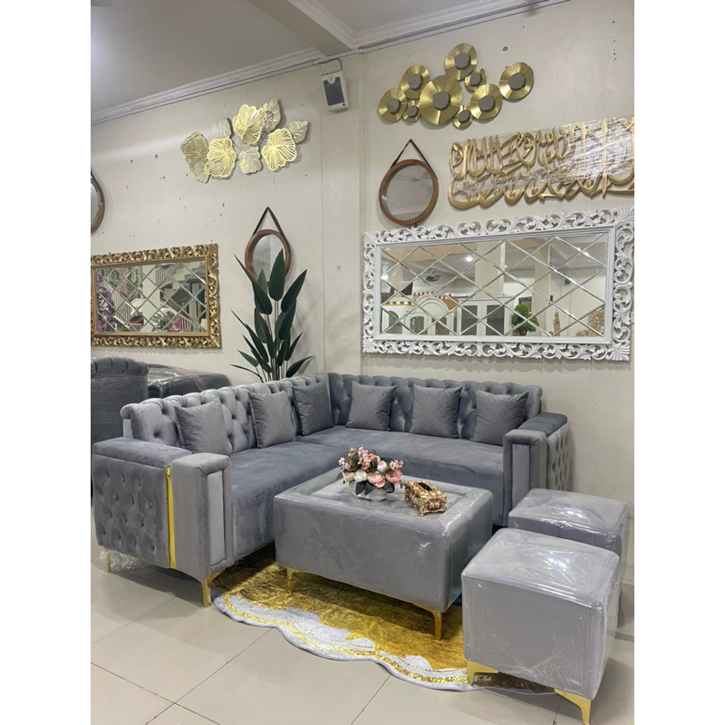 SOFA L SET MEJA/SOFA RUANG TAMU/SOFA SANTAI/SOFA TAMU