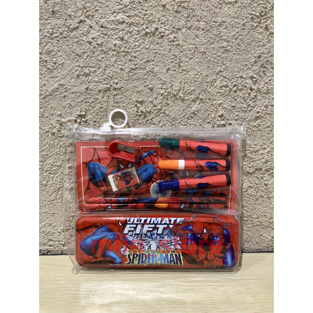 

Alat Tulis Set / Stationery Set / ATK Set Kotak Pensil Spiderman Frozen