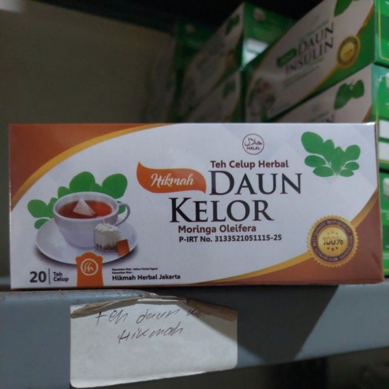 

Teh celup daun kelor Hikmah Teh herbal original