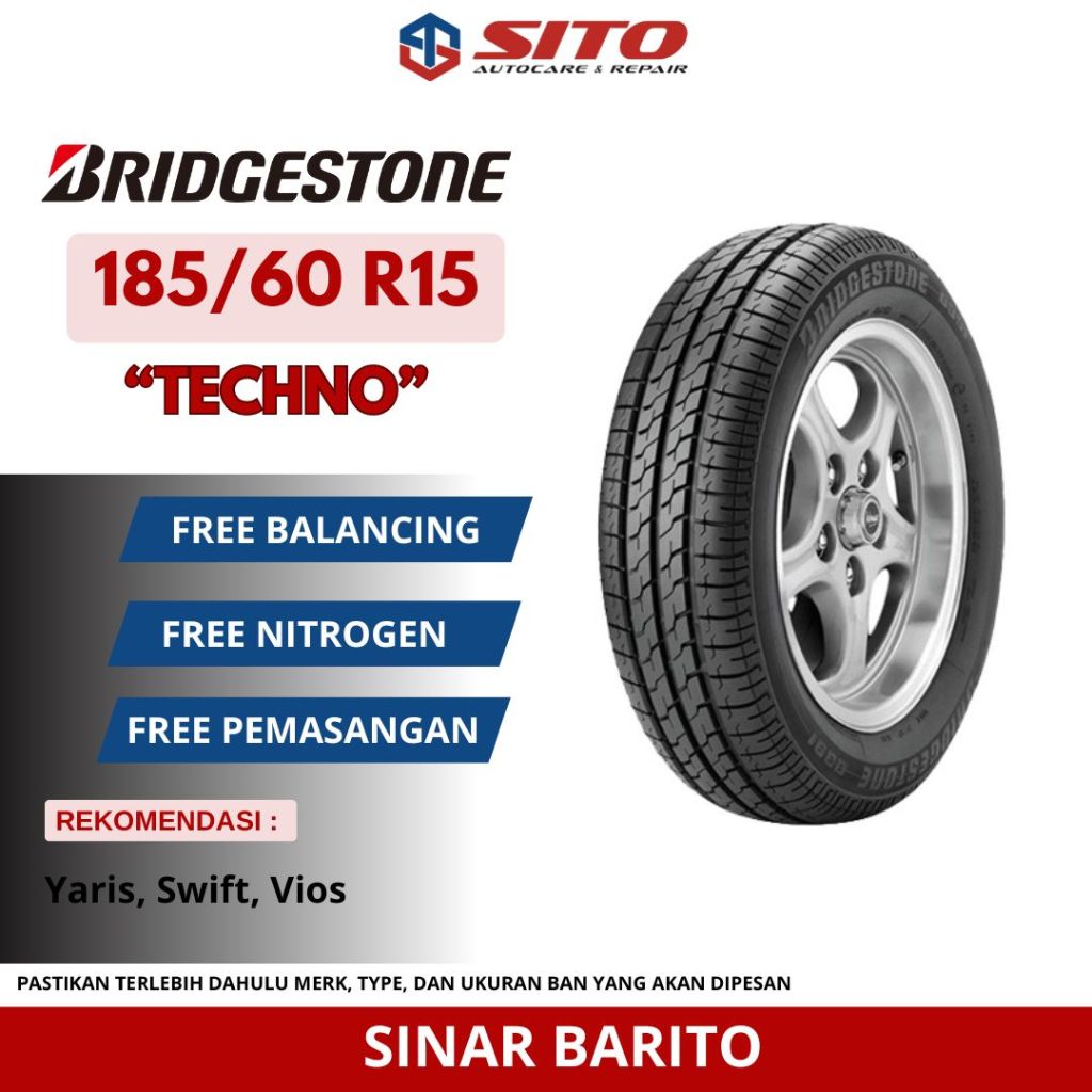BAN BRIDGESTONE 185/60 R15 TECHNO