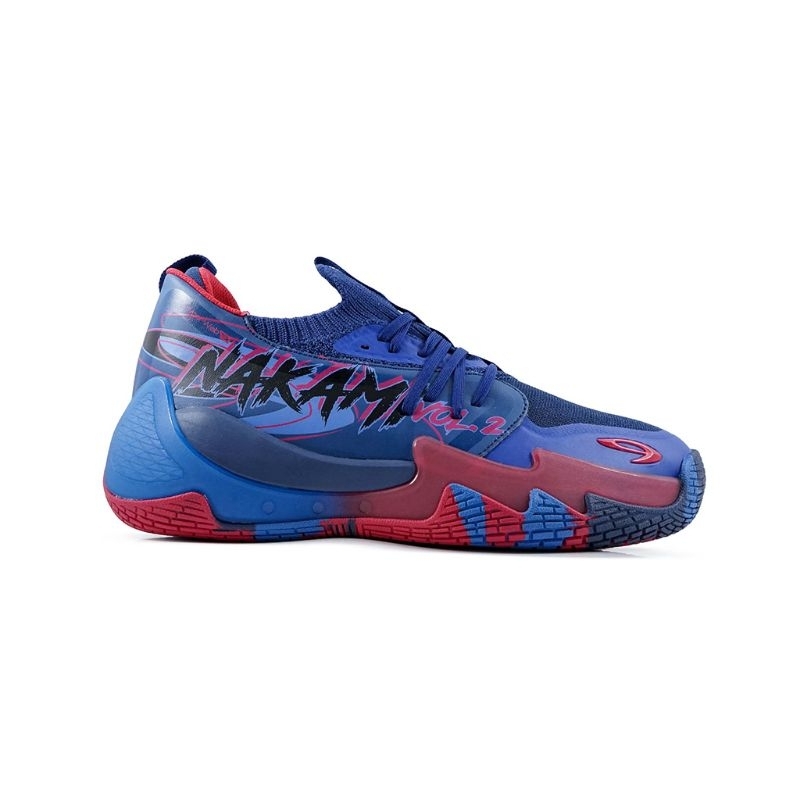 910 NAKAMI VOL.2 BIRU/NAVY/MERAH - Sepatu Basket / Nakami Vol2 910Nineten