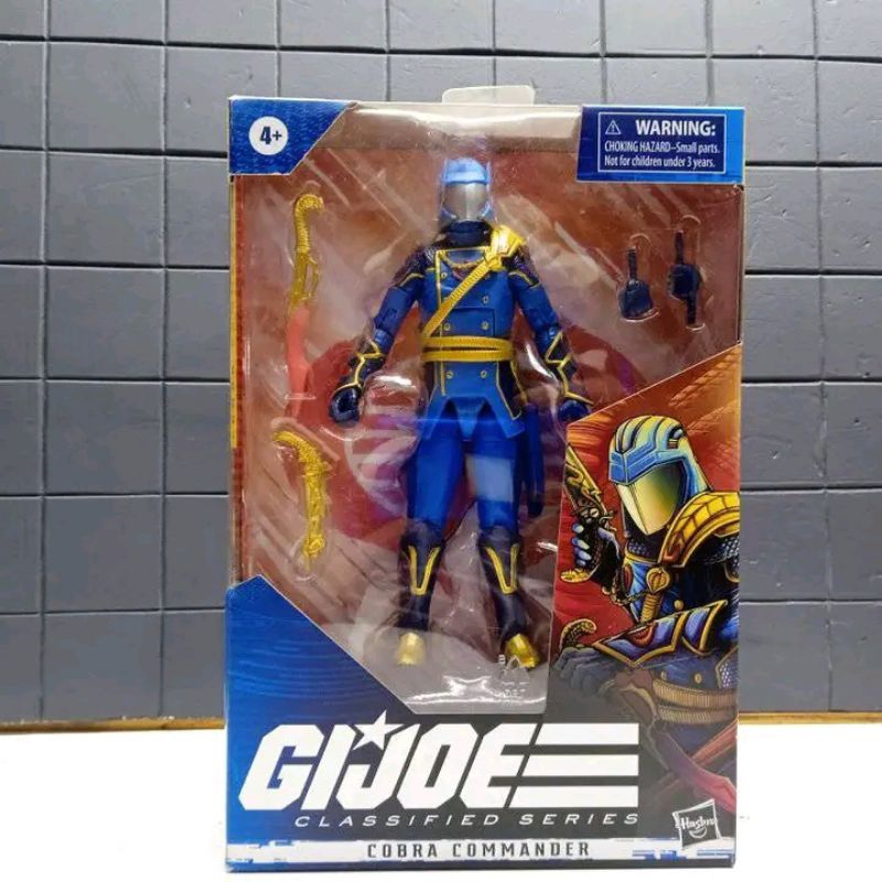 figure action figur Cobra commander gi joe classified series tinggi sekitar 6 inch artikulasi detail