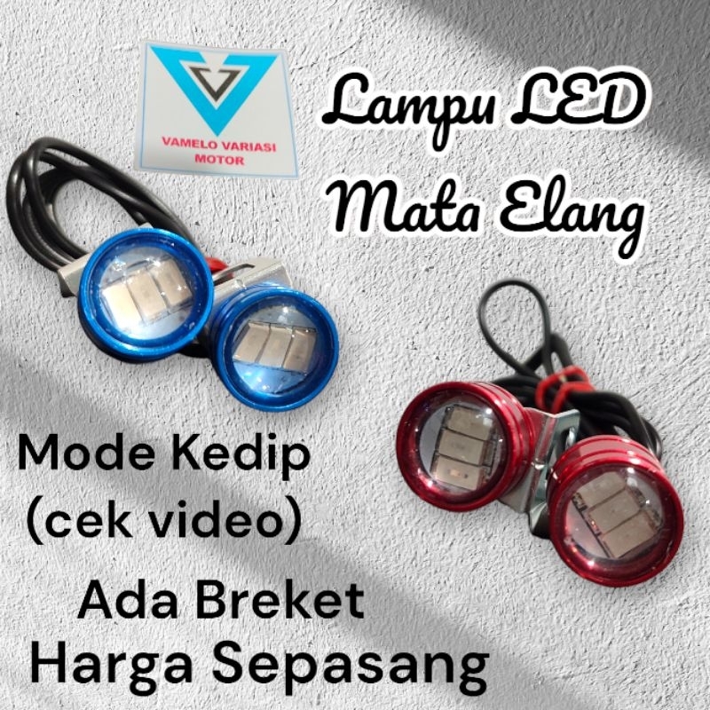 LAMPU LED MATA ELANG BESAR UNIVERSAL MOBIL MOTOR LAMPU EAGLE EYE BESAR