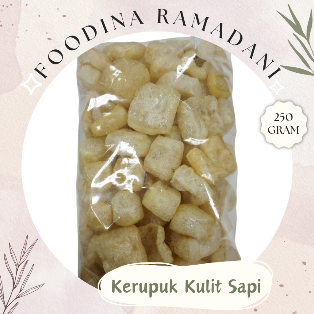 

KERUPUK KULIT Krecek Sapi - Kerupuk Jangek Rambak Matang [ 250gr ] Harga Per BKS