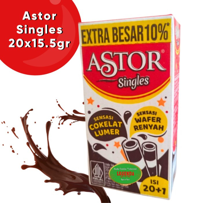 

Astor Wafer Stick Singles Box isi 20+1
