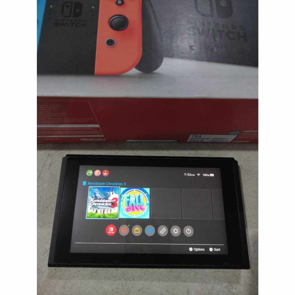 Nintendo Switch V1 Tablet OFW Bukan CFW + Box Second