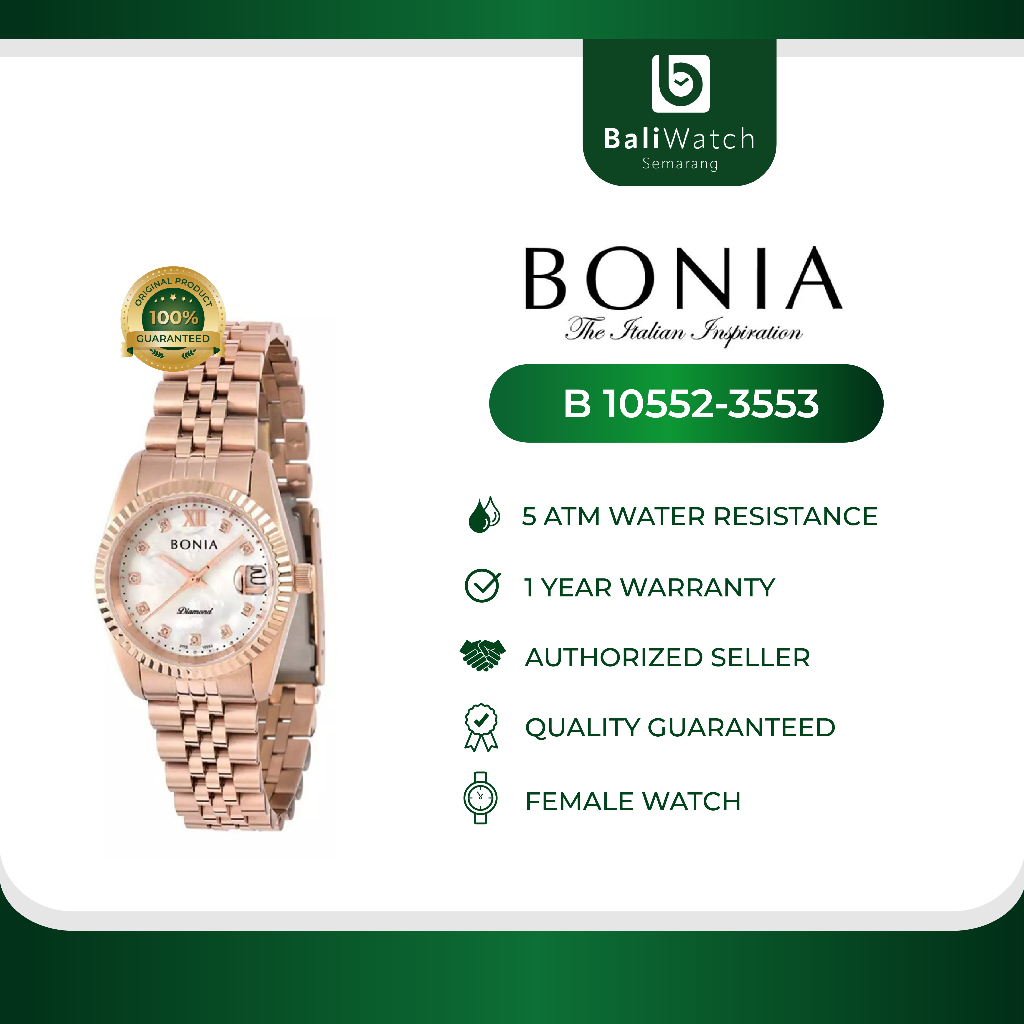 Bonia Rosso B 10552-3553 Jam Tangan Wanita