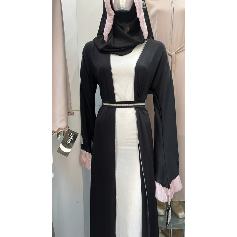 PREMIUM ABAYA OUTER+INNER+PHASMINA//IMPOR ORIGINAL MESIR 100%