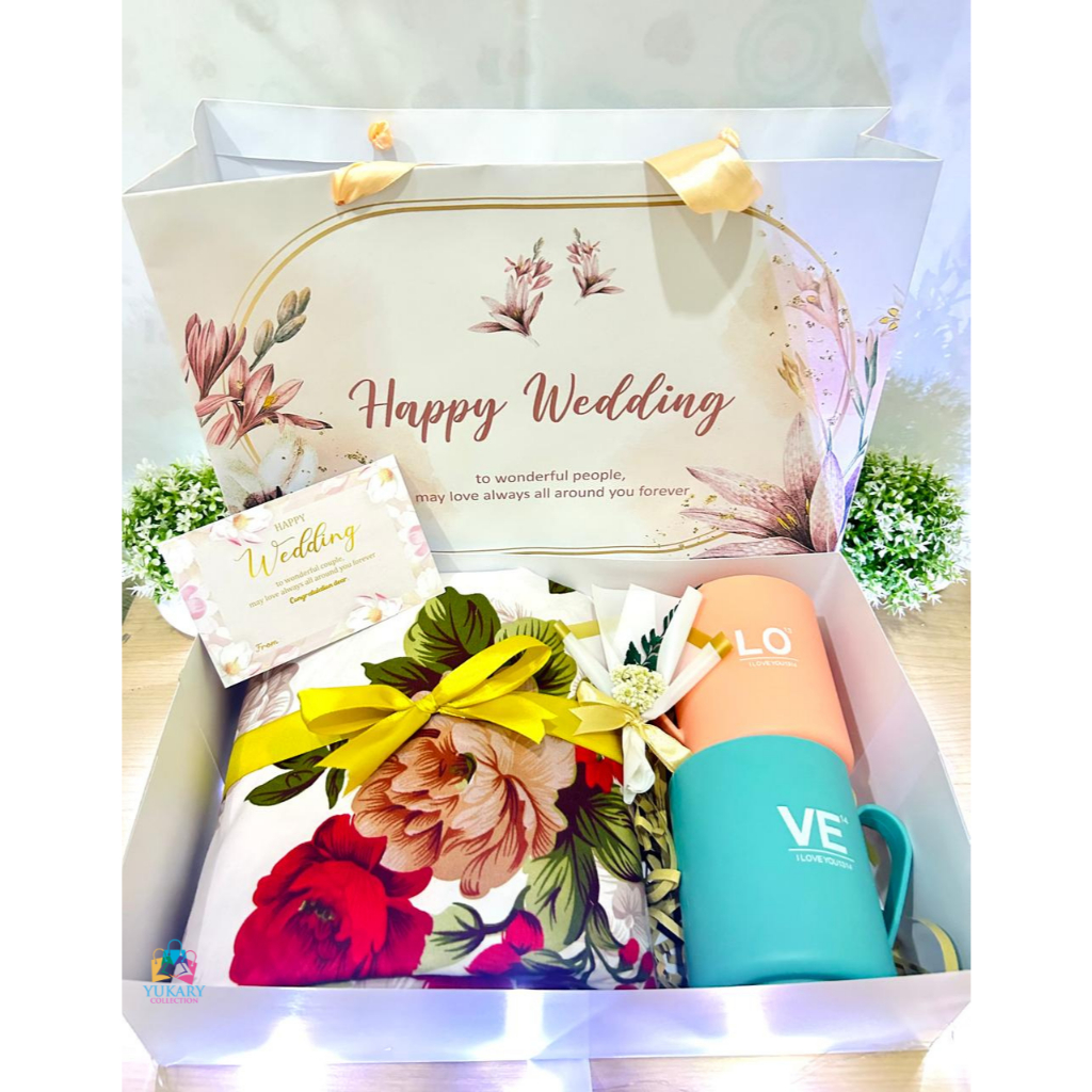 Hampers Sprei 180x200 / Hampers Wedding / Gift Wedding/ Hampers Pernikahan & Seserahan /Sliding Box