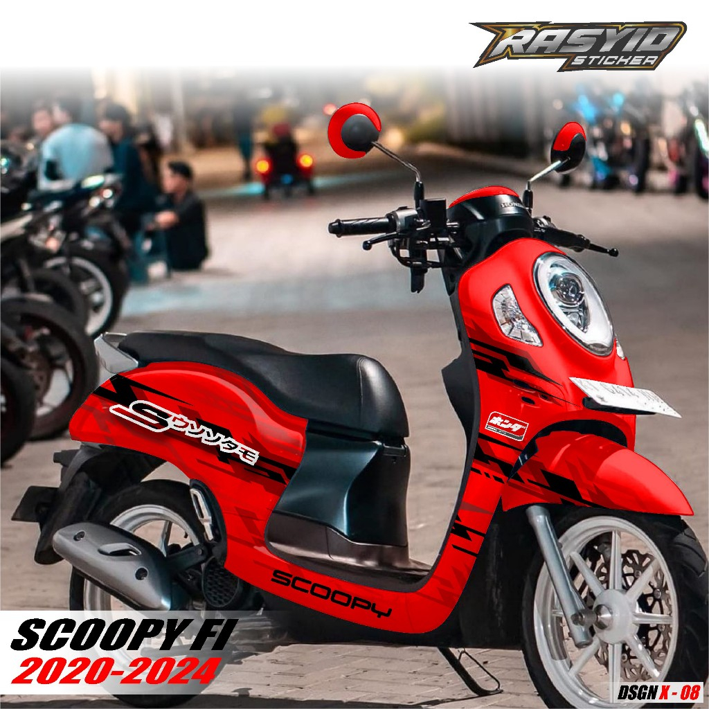 COD Sticker Decal Full Body Motor Honda Scoopy Prestige 2020 2021 2022 2023 2024 Sticker Scoopy Raci