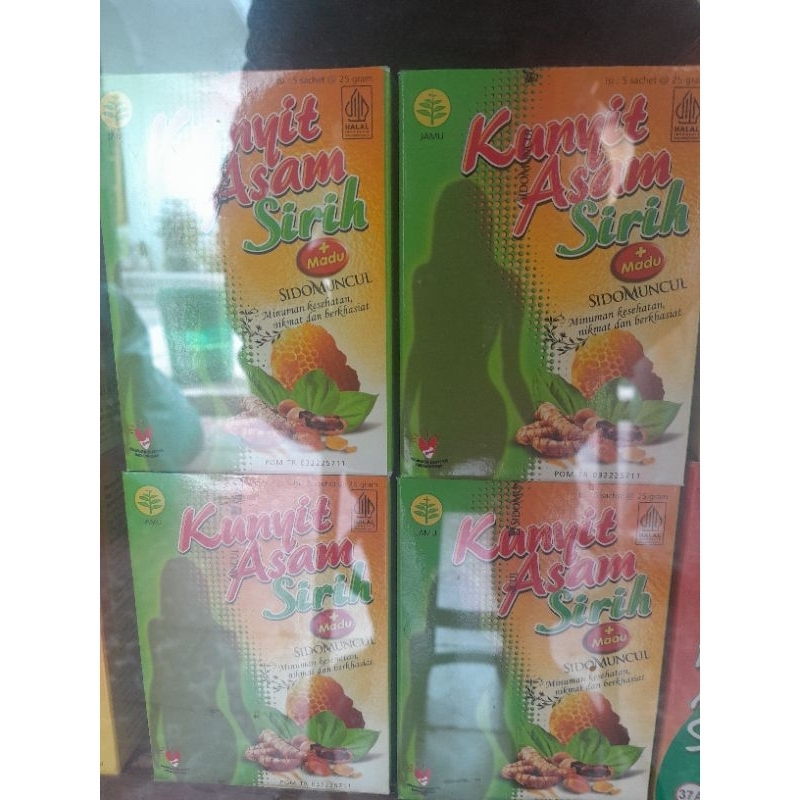 

jamu kunyit asam sirih + madu ( sidomuncul ) isi 5 sachet