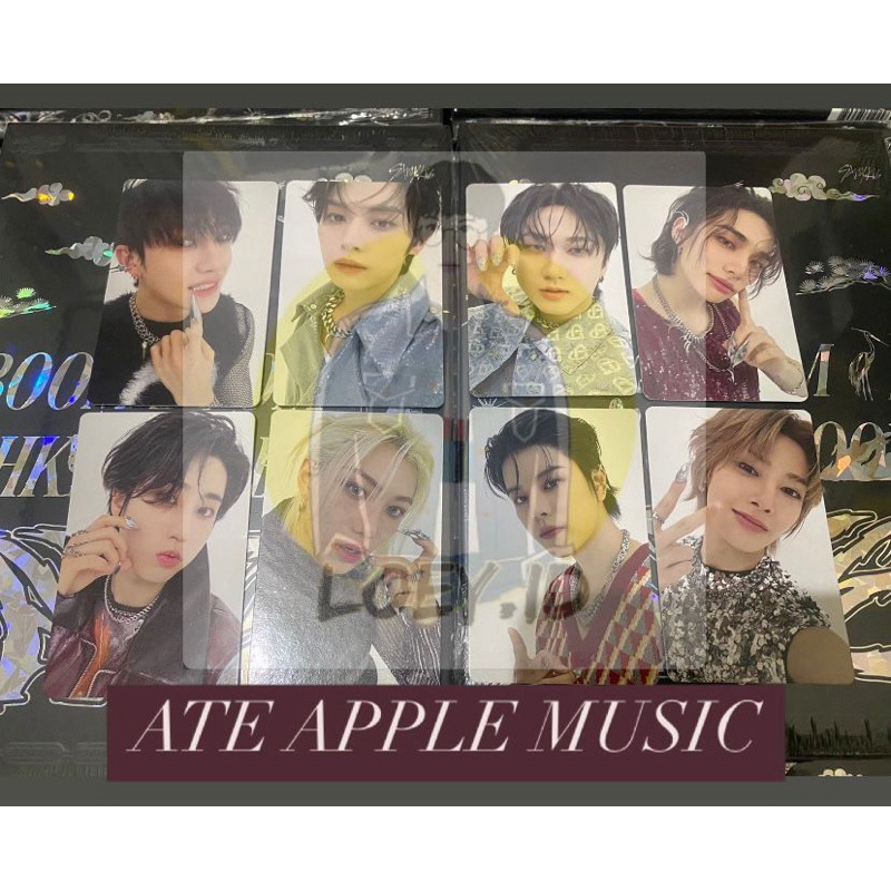 SKZ10 - STRAY KIDS ATE 5 STAR MAXIDENT ODDINARY NO EASY POB PRE ORDER BENEFIT PHOTOCARD APPLE MUSIC 