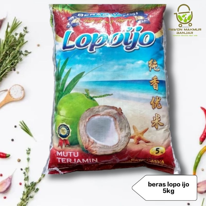 

BERAS SUPER LOPO IJO / BERAS JAWA / KEMASAN 5Kg