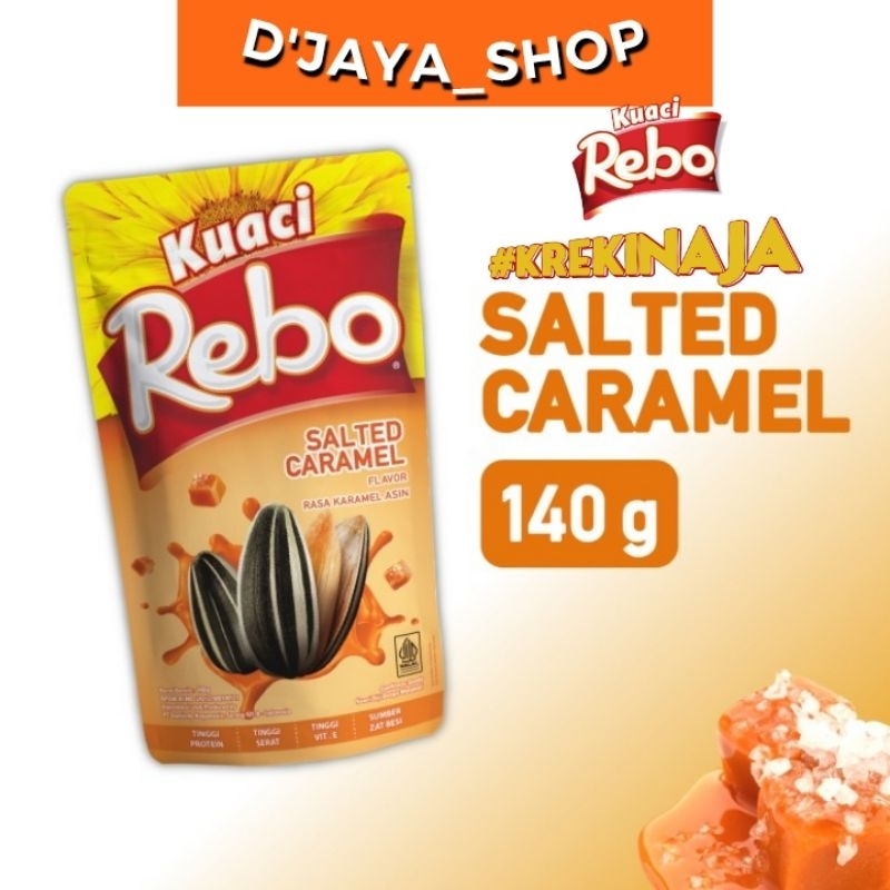 

REBO KUACI SALTED CARAMEL FLAVOR RASA KARAMEL ASIN POUCH 140g