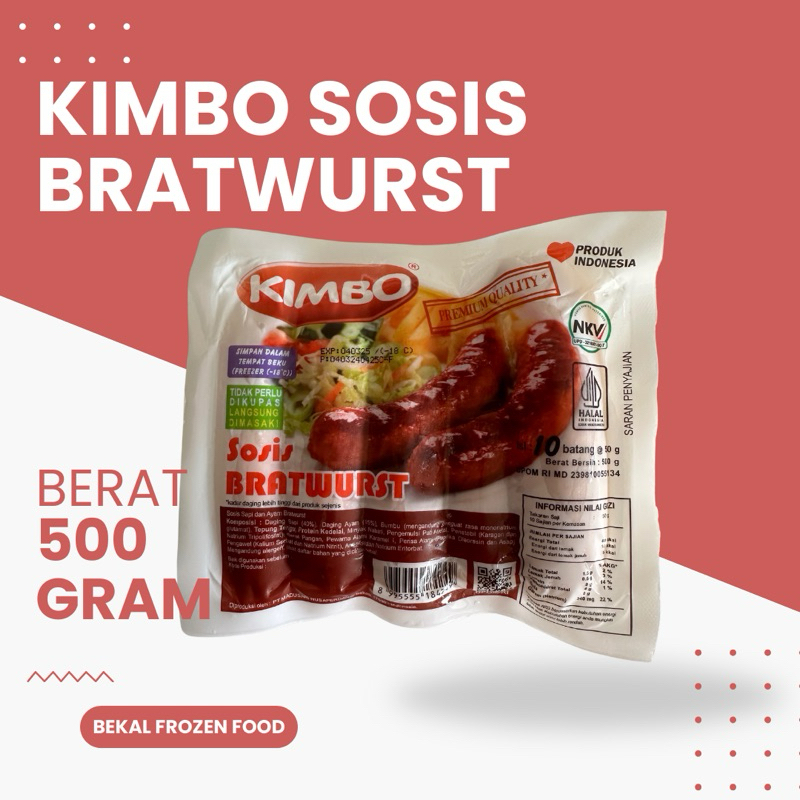 

Kimbo Sosis Bratwurst isi 10