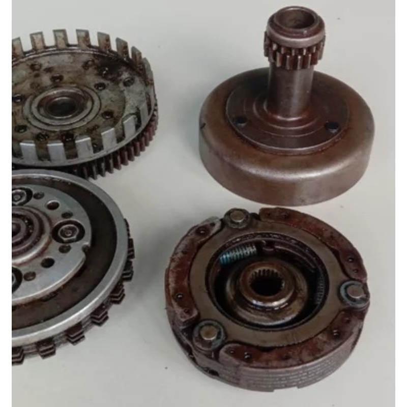 hes house kopling rumah kampas kopling draft gear primer sekunder kampas ganda full set honda Revo a