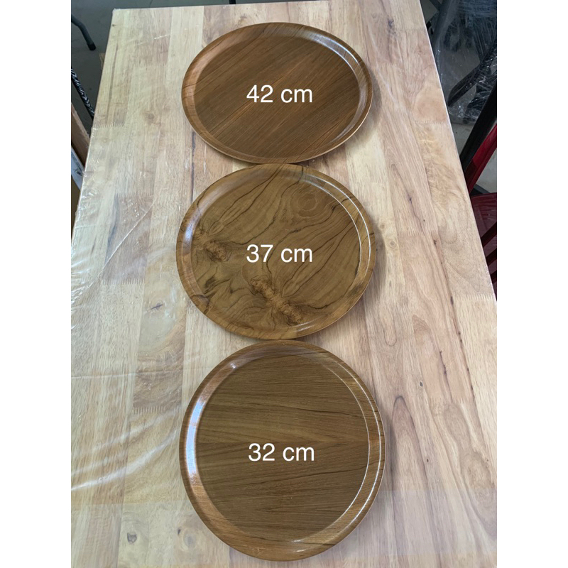 Nampan Kayu Bulat / Nampan Kayu