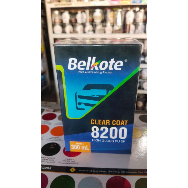 clear belcote ,clear coat 8200,ukuran 300ml