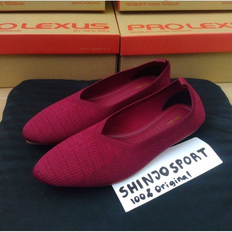 SEPATU TEPLEK WANITA FLAT NEW ERA ORIGINAL MODEL BALET LANCIP RAJUT KERJA ARISAN SLIP ON PEREMPUAN