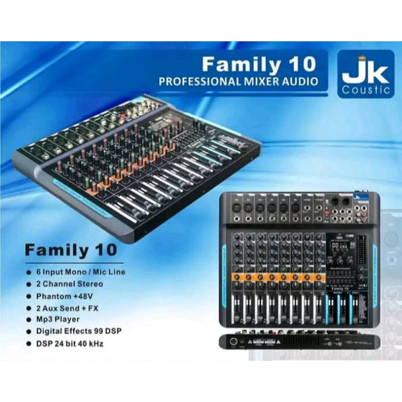 mixer JK coustic type family 10