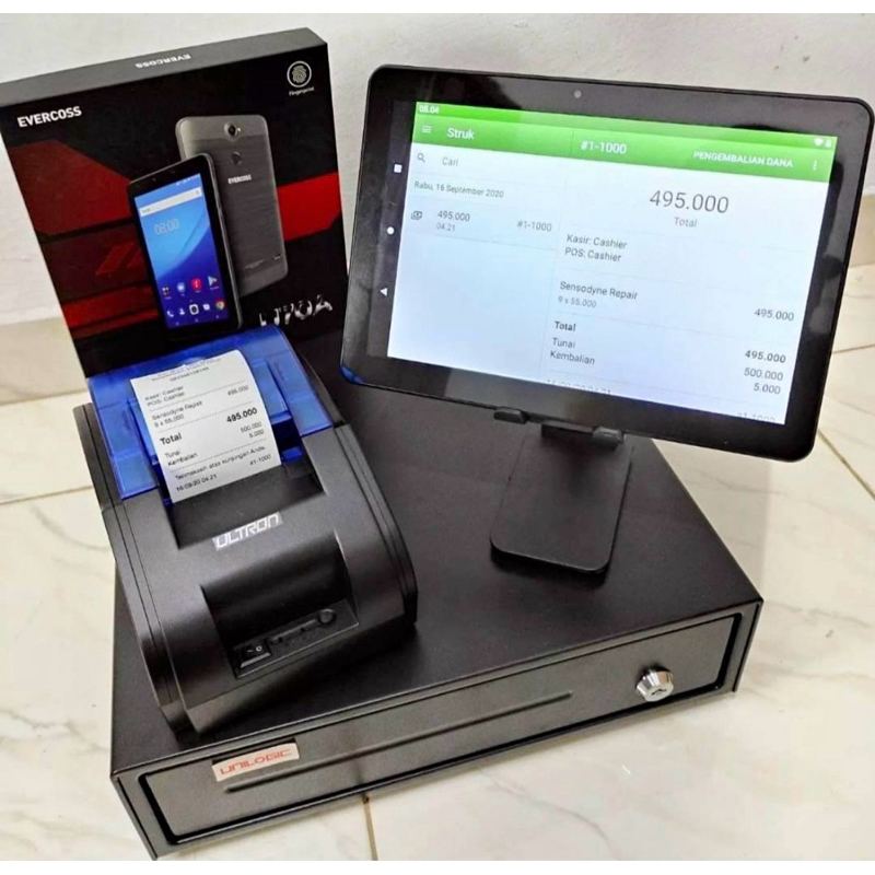 Paket Komplit Komputer Full Set Kasir Android Pos Kasir Siap Pakai