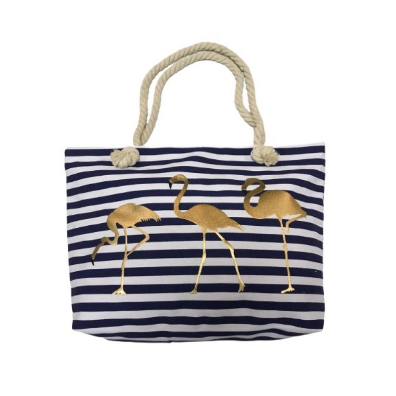 Tas wanita import motif flaminggo | tas sandang wanita