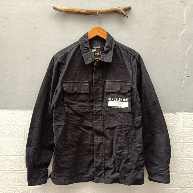Jacket army black henus
