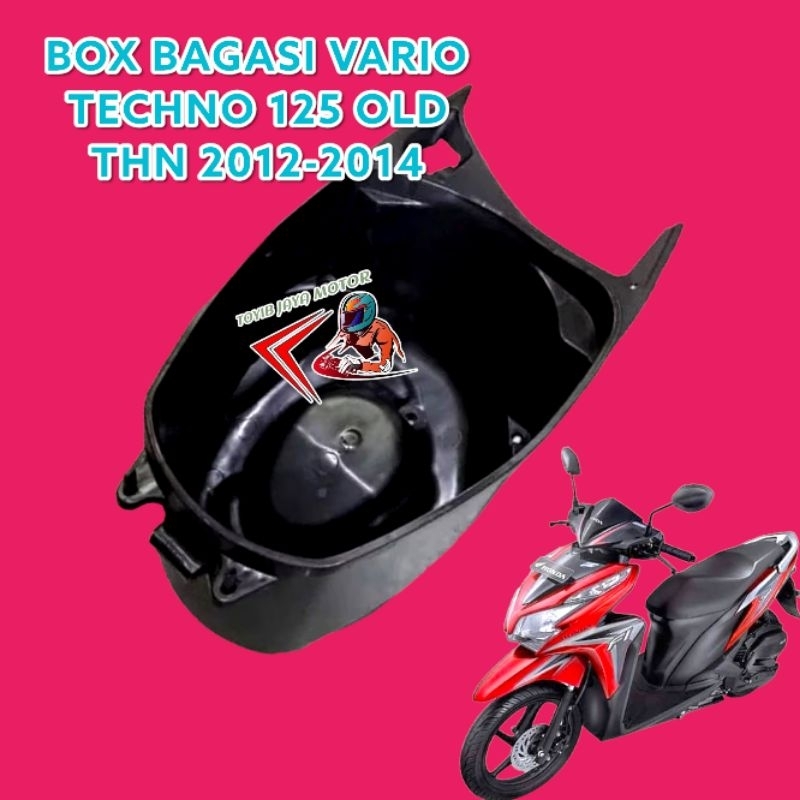 Box Bagasi Helem Bawah Jok Vario Techno 125 Fi Old Tahun 2012 2013 2014 2015