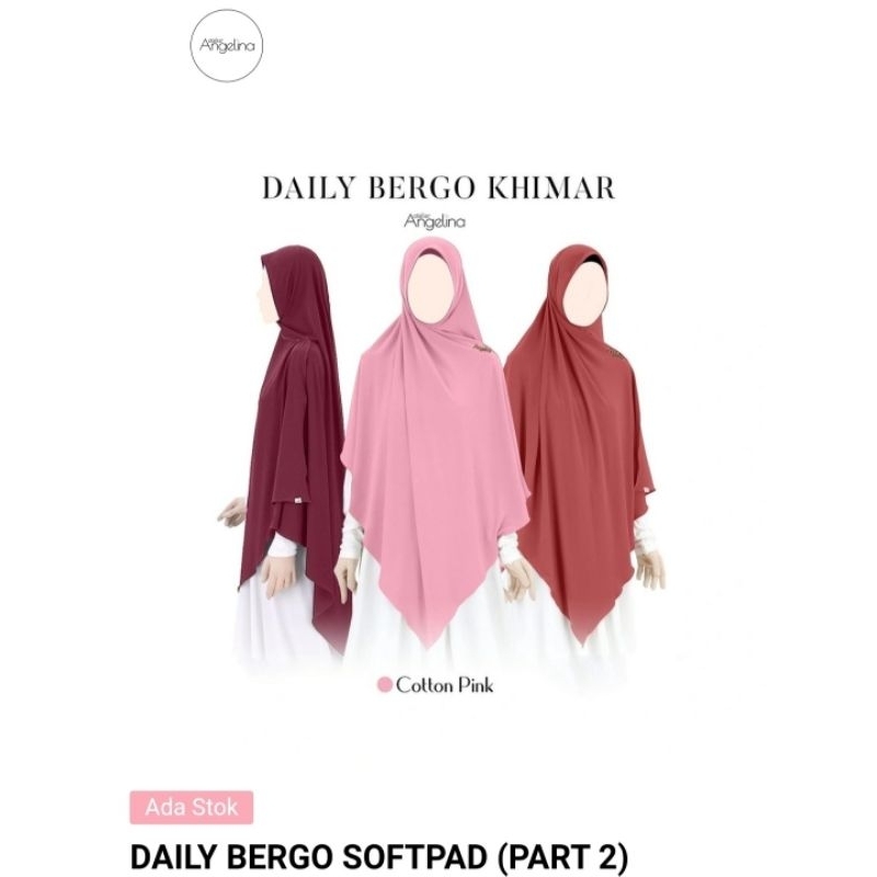 Atelier Angelina - Khimar Daily Bergo Nonpad