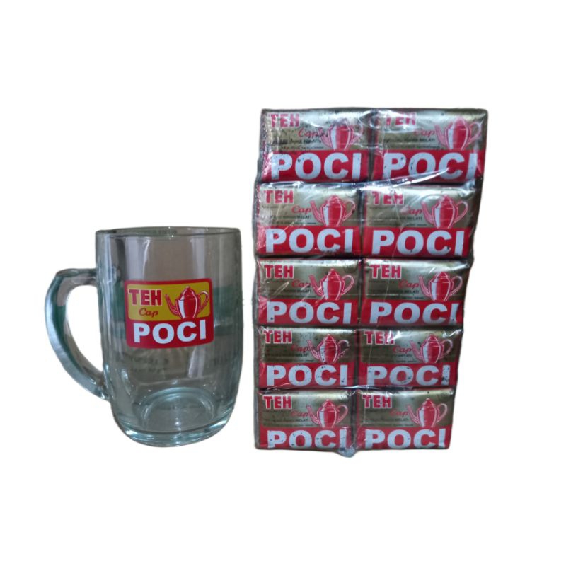 

Teh Cap Poci Gold Teh Tubruk Melati isi 50x10gr gratis Gelas Premium