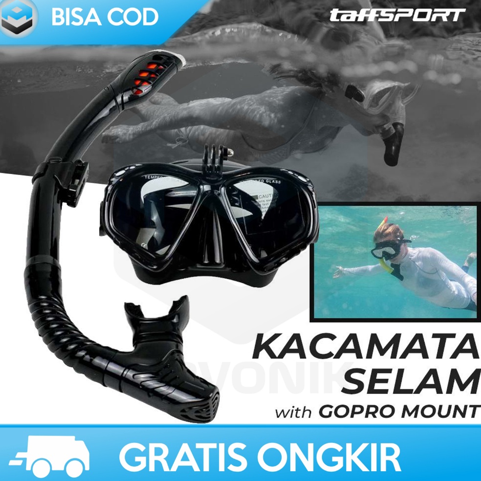 Jangan Ketinggalan order KACAMATA SELAM DEWASA ORIGINAL SCUBA DIVING SNORKELING GoPro MOUNT