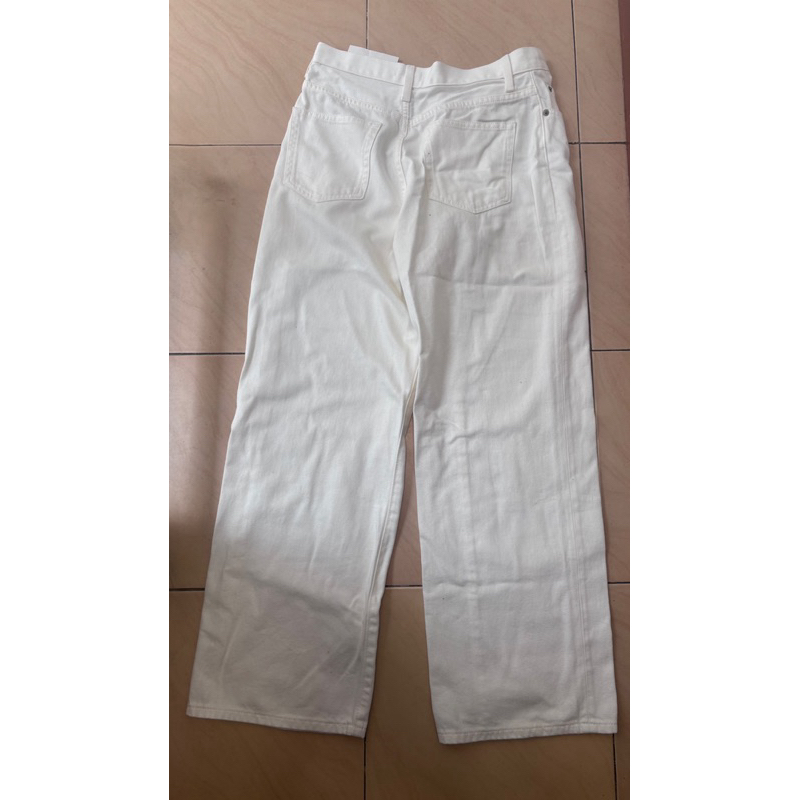 PRELOVED Uniqlo Jeans Lebar Lurus Wide Wanita Straight Jeans Women