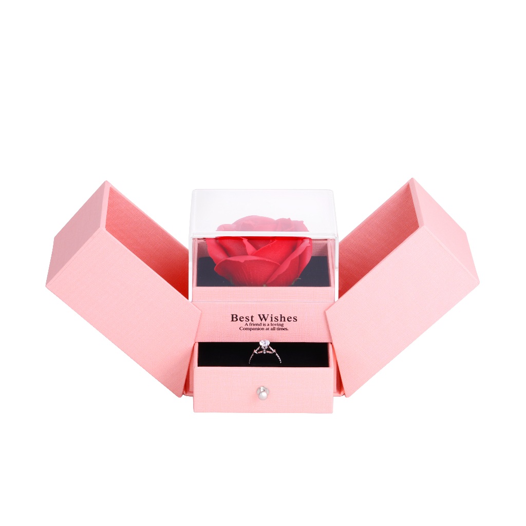

Jewellery Rose Flower Gift Box - Kotak Hadiah Tempat Perhiasan Cincin,Anting,Liontin