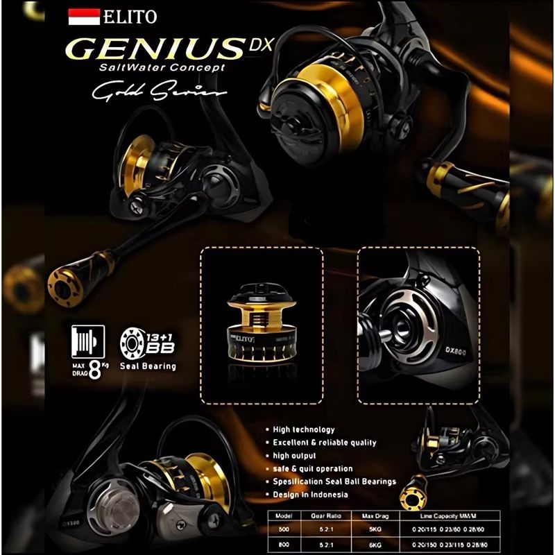 REEL ELITO GENIUS DX SW 500 800 POWER HANDLE