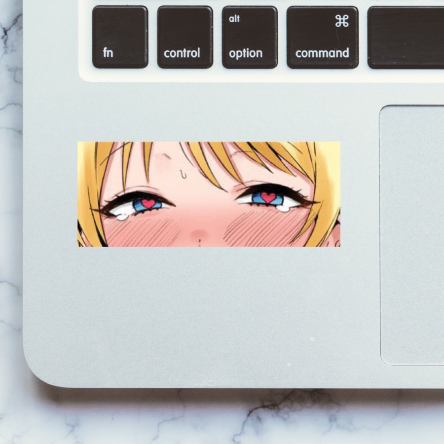 

Stiker anime [Love Eyes] vinyl glossy tahan air dan debu