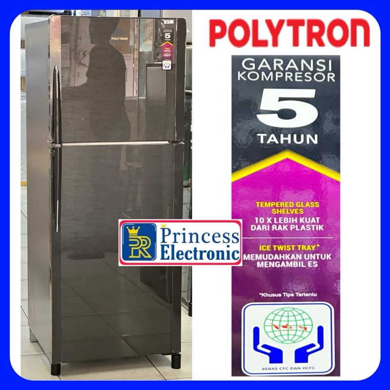 Kulkas Polytron 2 Pintu PRM 21 DMY Glass Door