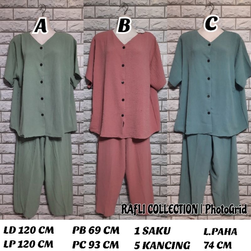 ONE SET CP JUMBO CRINKLE AGNES BY TESSA