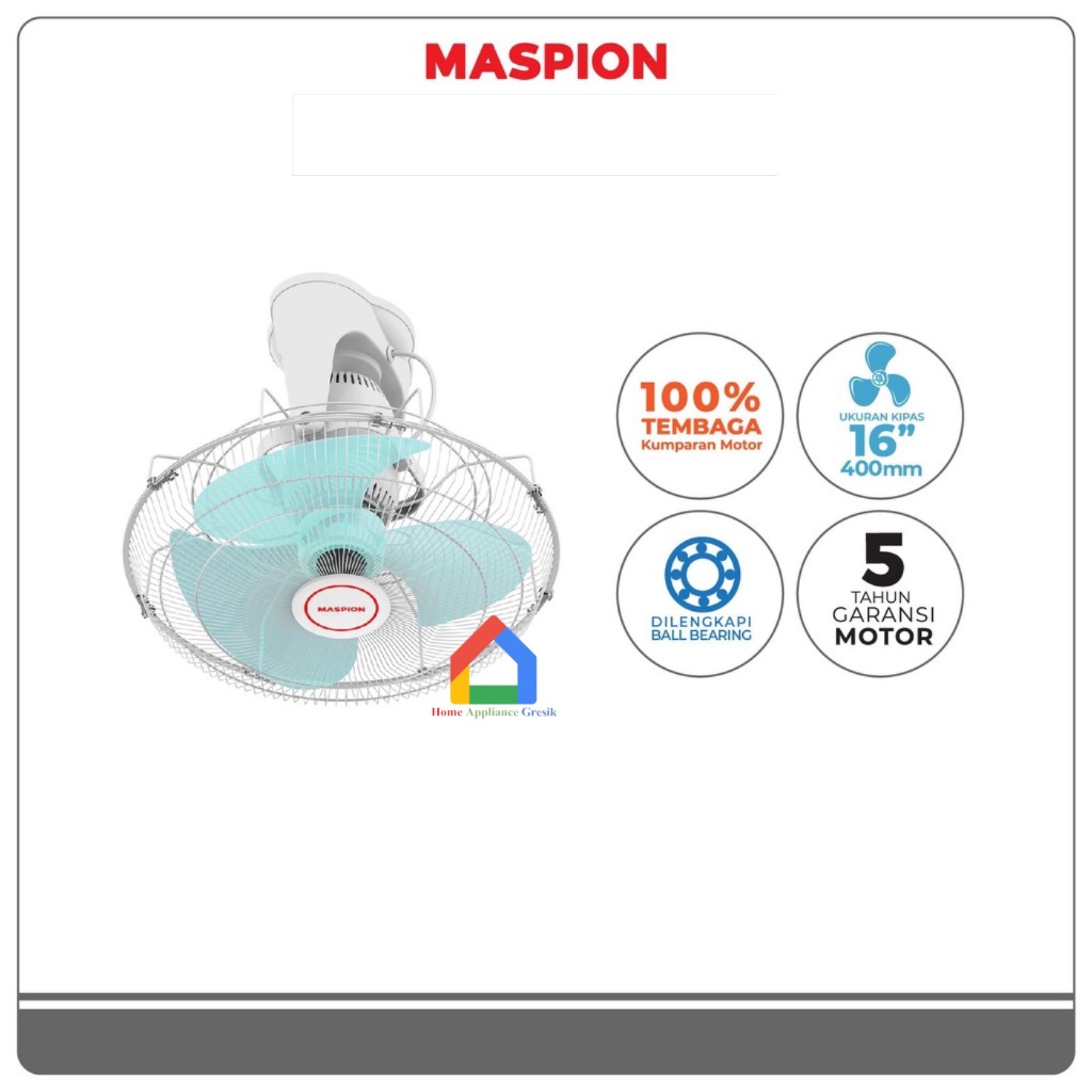 Kipas Angin Auto Orbit Fan Maspion MOF 401 P/Orbit Fan Maspion MOF401P